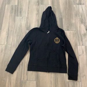 You Lab ageless living black zip up hoodie